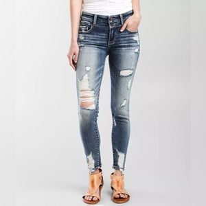 BKE Buckle Black Fit No. 53 Mid-Rise Ankle Skinny Jean